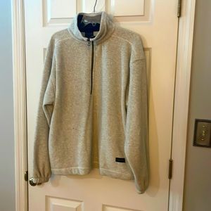 Serra Classic warm and cozy pull over SizeSLightgraypocketszipperfront